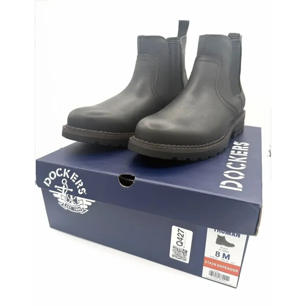 Dockers Mens Size 8 Truman Stain Defender Rugged Boot Black 90-38884